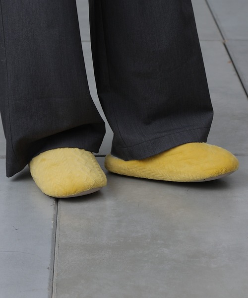 COLONY 2139（コロニートゥーワンスリーナイン）の「型押しマイクロルームシューズ（ルームシューズ/スリッパ・レディース・イエロー/モカ/サックスブルー/アイボリー・FREE）」の20枚目の写真