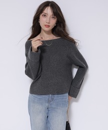 Apuweiser-riche スキッパークロップドニット 短めクロップド丈がスッキリ見える衿付きニット🥰 今年は衿付き