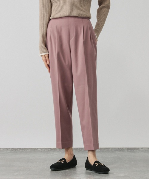 GLOBAL WORK（グローバルワーク）の「あったかウツクシルエットテーパードパンツ/115428（その他パンツ・レディース・コーラルピンク/ネイビー/モカ/グレー系その他5/ブラック系その他/ブラック/チャコール/アイボリー/グレイッシュブルー・MEDIUM/SMALL/LARGE/X-LARGE/X-SMALL/XX-LARGE）」の9枚目の写真