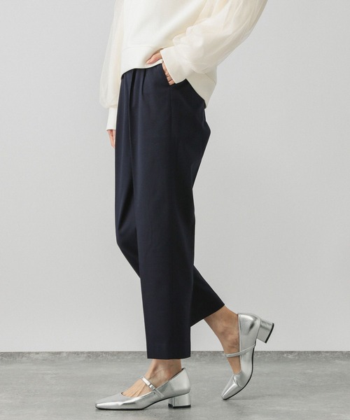 GLOBAL WORK（グローバルワーク）の「あったかウツクシルエットテーパードパンツ/115428（その他パンツ・レディース・コーラルピンク/ネイビー/モカ/グレー系その他5/ブラック系その他/ブラック/チャコール/アイボリー/グレイッシュブルー・MEDIUM/SMALL/LARGE/X-LARGE/X-SMALL/XX-LARGE）」の7枚目の写真