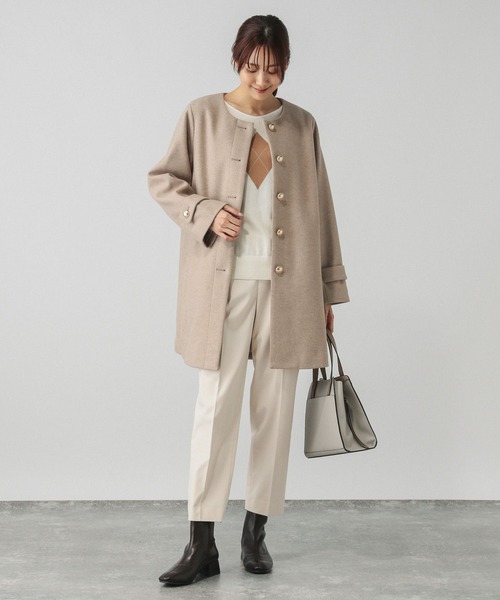 GLOBAL WORK（グローバルワーク）の「あったかウツクシルエットテーパードパンツ/115428（その他パンツ・レディース・コーラルピンク/ネイビー/モカ/グレー系その他5/ブラック系その他/ブラック/チャコール/アイボリー/グレイッシュブルー・MEDIUM/SMALL/LARGE/X-LARGE/X-SMALL/XX-LARGE）」の17枚目の写真