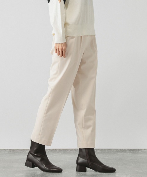 GLOBAL WORK（グローバルワーク）の「あったかウツクシルエットテーパードパンツ/115428（その他パンツ・レディース・コーラルピンク/ネイビー/モカ/グレー系その他5/ブラック系その他/ブラック/チャコール/アイボリー/グレイッシュブルー・MEDIUM/SMALL/LARGE/X-LARGE/X-SMALL/XX-LARGE）」の19枚目の写真