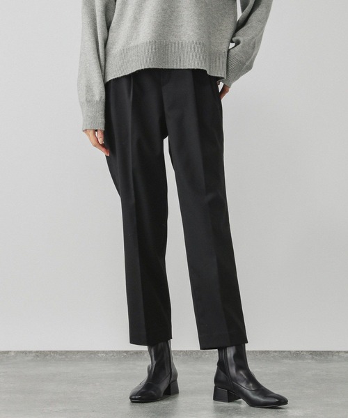 GLOBAL WORK（グローバルワーク）の「あったかウツクシルエットテーパードパンツ/115428（その他パンツ・レディース・コーラルピンク/ネイビー/モカ/グレー系その他5/ブラック系その他/ブラック/チャコール/アイボリー/グレイッシュブルー・MEDIUM/SMALL/LARGE/X-LARGE/X-SMALL/XX-LARGE）」の22枚目の写真