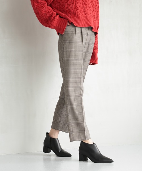 GLOBAL WORK（グローバルワーク）の「あったかウツクシルエットテーパードパンツ/115428（その他パンツ・レディース・コーラルピンク/ネイビー/モカ/グレー系その他5/ブラック系その他/ブラック/チャコール/アイボリー/グレイッシュブルー・MEDIUM/SMALL/LARGE/X-LARGE/X-SMALL/XX-LARGE）」の14枚目の写真