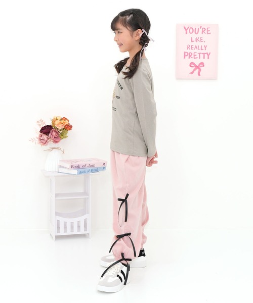 Bee des Bee（ビーデスビー）の「3連リボン パラシュートパンツ（その他パンツ・キッズ・ラベンダー/ピンク/ブラック・150cm/160cm/110cm/100cm/120cm/130cm/140cm）」の7枚目の写真