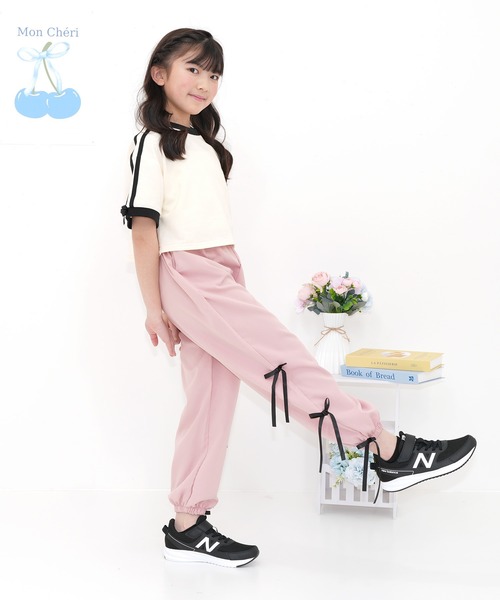 Bee des Bee（ビーデスビー）の「3連リボン パラシュートパンツ（その他パンツ・キッズ・ラベンダー/ピンク/ブラック・150cm/160cm/110cm/100cm/120cm/130cm/140cm）」の22枚目の写真