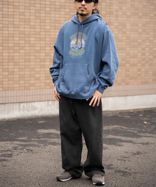 VENCEEXCHANGE（ヴァンスエクスチェンジ）の「BRONZEAGE ブロンズエイジ 製品染めパーカー（パーカー・メンズ・ネイビー/チャコール/グリーン・M/L）」の6枚目の写真