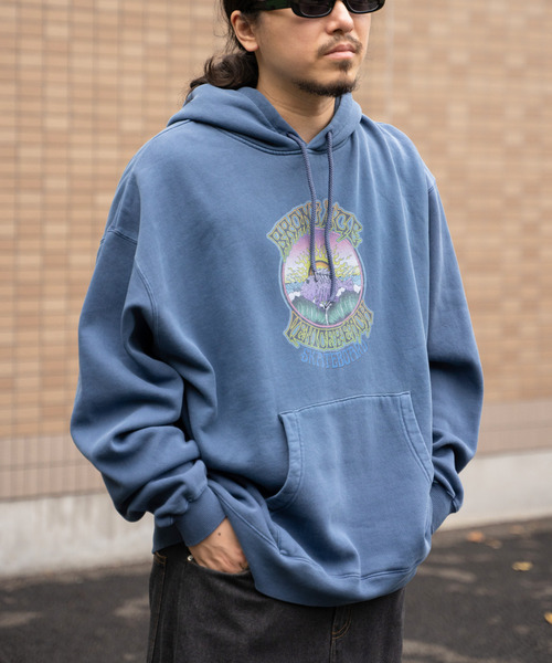 VENCEEXCHANGE（ヴァンスエクスチェンジ）の「BRONZEAGE ブロンズエイジ 製品染めパーカー（パーカー・メンズ・ネイビー/チャコール/グリーン・M/L）」の19枚目の写真