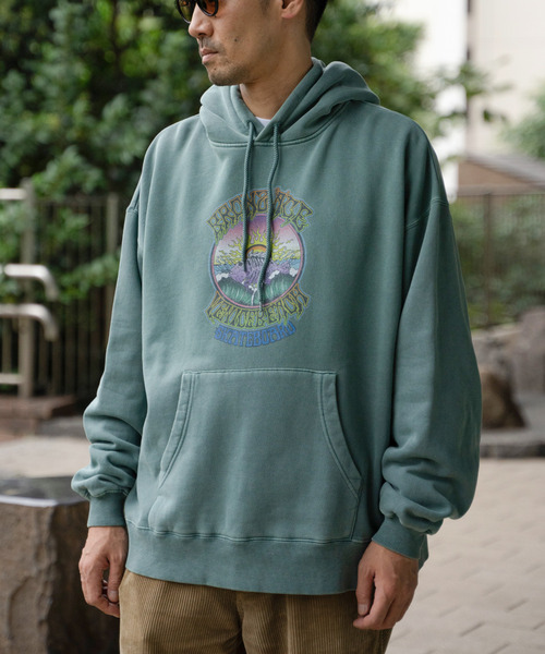 VENCEEXCHANGE（ヴァンスエクスチェンジ）の「BRONZEAGE ブロンズエイジ 製品染めパーカー（パーカー・メンズ・ネイビー/チャコール/グリーン・M/L）」の21枚目の写真