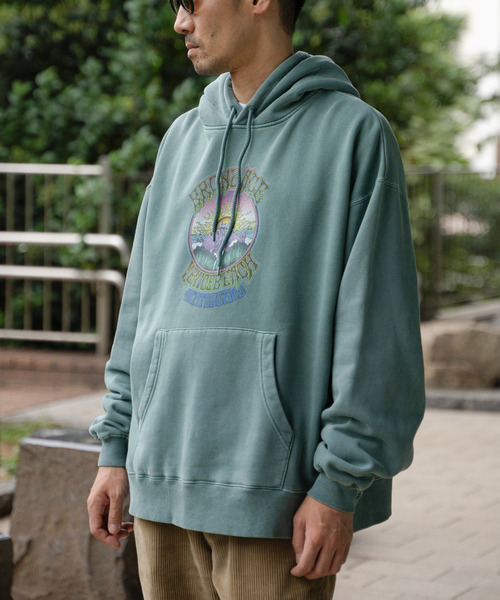 VENCEEXCHANGE（ヴァンスエクスチェンジ）の「BRONZEAGE ブロンズエイジ 製品染めパーカー（パーカー・メンズ・ネイビー/チャコール/グリーン・M/L）」の22枚目の写真