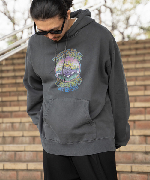 VENCEEXCHANGE（ヴァンスエクスチェンジ）の「BRONZEAGE ブロンズエイジ 製品染めパーカー（パーカー・メンズ・ネイビー/チャコール/グリーン・M/L）」の10枚目の写真