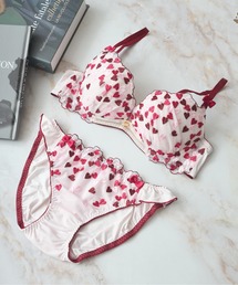 Dolce Fiora(ドルチェフィオラ)の【痛くなりにくいやわらかワイヤー】ブラジャー&ショーツセット(ブラ&ショーツ)
