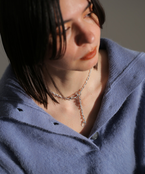 Soierie（ソワリー）の「【Soierie/ソワリー】 FIGUE CLIP SLIM NECKLACE（ネックレス・レディース・シルバー・FREE）」の5枚目の写真