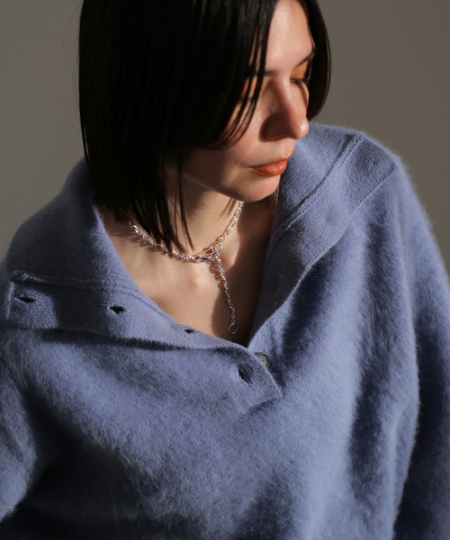 Soierie（ソワリー）の「【Soierie/ソワリー】 FIGUE CLIP SLIM NECKLACE（ネックレス・レディース・シルバー・FREE）」の6枚目の写真