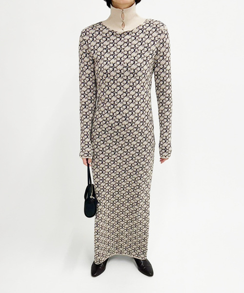 Create Clair ワンピース セール】【Create Clair / クリエイト クレイル】Long slit knit