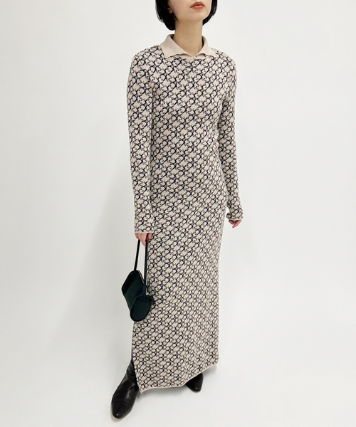 EDIT. FOR LULU(エディットフォールル)の「【Create Clair / クリエイト クレイル】Long slit knit dress(ワンピース・レディース・ベージュ・FREE)」の5枚目の写真