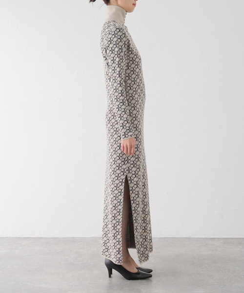 EDIT. FOR LULU(エディットフォールル)の「【Create Clair / クリエイト クレイル】Long slit knit dress(ワンピース・レディース・ベージュ・FREE)」の15枚目の写真