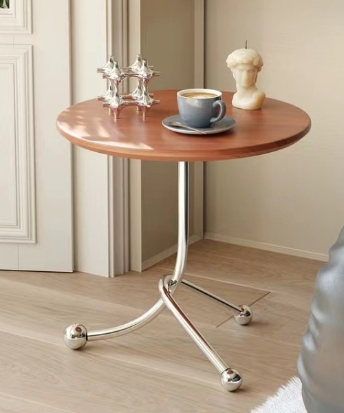 Made in I（メイドインアイ）の「ツイストラウンドサイドテーブル（家具・レディース・ブラック/ホワイト/ブラウン・FREE）」の10枚目の写真