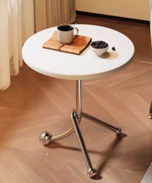 Made in I（メイドインアイ）の「ツイストラウンドサイドテーブル（家具・レディース・ブラック/ホワイト/ブラウン・FREE）」の18枚目の写真