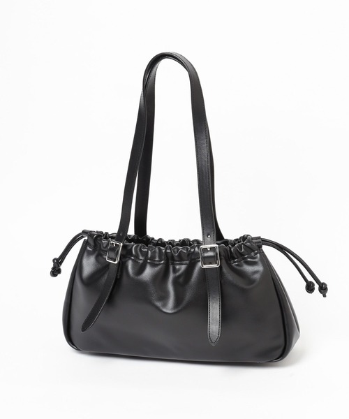 LEPSIM(レプシィム)の「スクエアショルダーバッグ 250447(ショルダーバッグ・レディース・ブラック/ダークブラウン・ONE SIZE)」の5枚目の写真