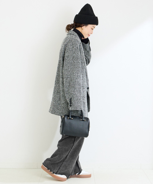 B.C STOCK(ベーセーストック)の「《追加》裏毛センターシームスウェットパンツ(スウェットパンツ・レディース・ブラック系その他/チャコールグレー・FREE)」の4枚目の写真