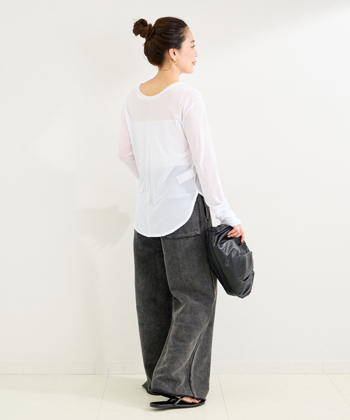B.C STOCK(ベーセーストック)の「《追加》裏毛センターシームスウェットパンツ(スウェットパンツ・レディース・ブラック系その他/チャコールグレー・FREE)」の13枚目の写真