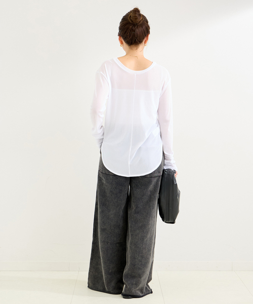 B.C STOCK(ベーセーストック)の「《追加》裏毛センターシームスウェットパンツ(スウェットパンツ・レディース・ブラック系その他/チャコールグレー・FREE)」の14枚目の写真