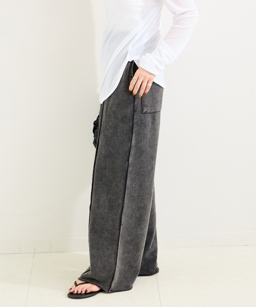 B.C STOCK(ベーセーストック)の「《追加》裏毛センターシームスウェットパンツ(スウェットパンツ・レディース・ブラック系その他/チャコールグレー・FREE)」の17枚目の写真