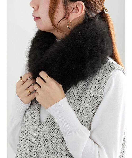 Te chichi（テチチ）の「ファーティペット（ストール/ショール・レディース・ブラウン/モカ/グレー・F）」の2枚目の写真