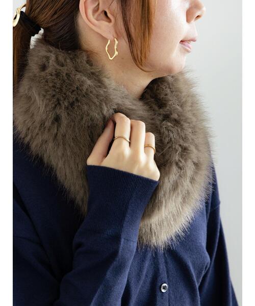 Te chichi（テチチ）の「ファーティペット（ストール/ショール・レディース・ブラウン/モカ/グレー・F）」の3枚目の写真