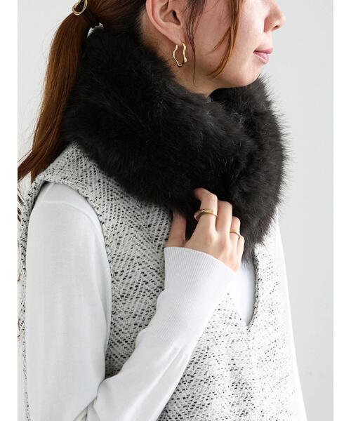 Te chichi（テチチ）の「ファーティペット（ストール/ショール・レディース・ブラウン/モカ/グレー・F）」の5枚目の写真