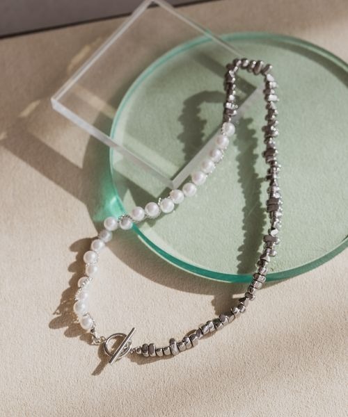 JEANASIS（ジーナシス）の「【ステンレス】パールMIXチェーンネックレス/253465（ネックレス・レディース・シルバー/ゴールド・FREE）」の15枚目の写真