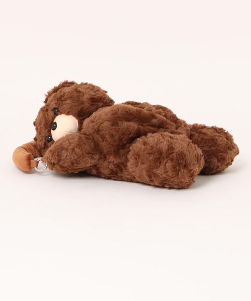 Port（ポート）の「【 antique andico / アンティーク アンディコ 】 もこもこ くま ぬいぐるみ ティッシュ ケース / カー ティッシュ ホルダー #（インテリア雑貨・レディース・ライトブラウン/ダークブラウン・FREE）」の6枚目の写真