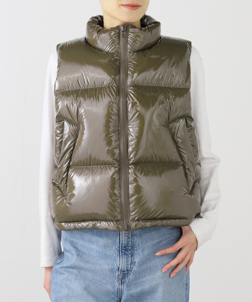Spick & Span（スピックアンドスパン）の「グロッシーダウンベスト（ダウンベスト・レディース・ベージュ/カーキ・FREE）」の14枚目の写真