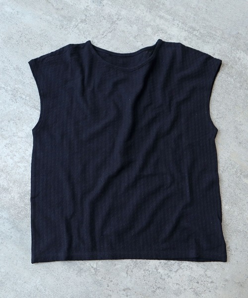 tシャツ 強撚針抜ジャカード フレンチスリーブプルオーバー レディース AMBIDEX Store △強撚針抜ジャカード フレンチスリーブ プル
