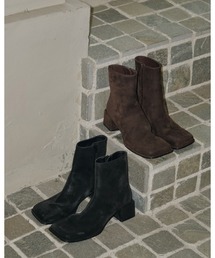 TODAYFUL（トゥデイフル）の「Square Heel Boots（ブーツ）」 - WEAR