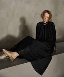Loose jacguard dress