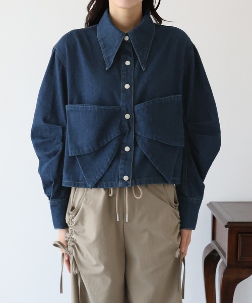 リボンモチーフデニムジャケット（デニムジャケット）｜BLUEEAST（ブルーイースト）