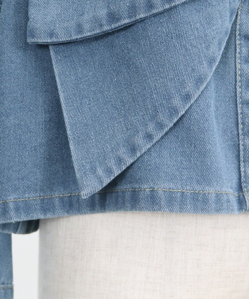 リボンモチーフデニムジャケット（デニムジャケット）｜BLUEEAST（ブルーイースト）