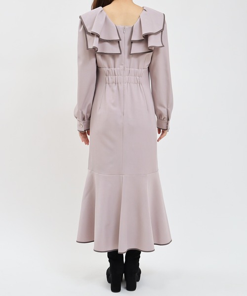 ASTORIA ODIER（アストリアオディール）の「ビックカラー配色ワンピース（ワンピース・レディース・ラベンダー・MEDIUM/LARGE）」の4枚目の写真