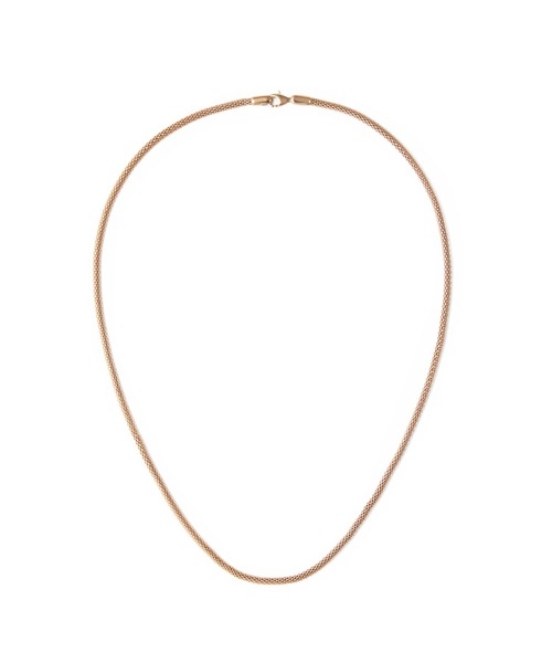 Daniel Wellington(ダニエルウェリントン)の「Tide Mesh Necklace 2.8MM ローズゴールド/シルバー/ゴールド/ブラック/グラファイト(ネックレス・メンズ・グレー/シルバー/ブラック/イエローゴールド/ピンクゴールド・ONE SIZE)」の4枚目の写真