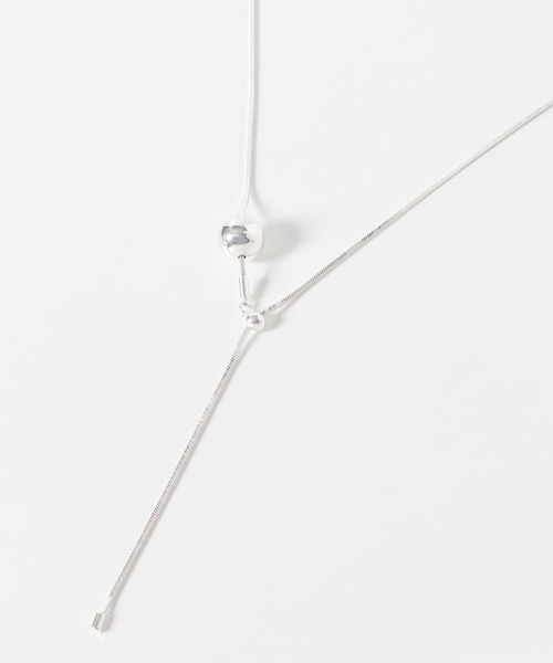 SMELLY（スメリー）の「ボールトップスライドYネックレス（ネックレス・レディース・シルバー・-）」の5枚目の写真