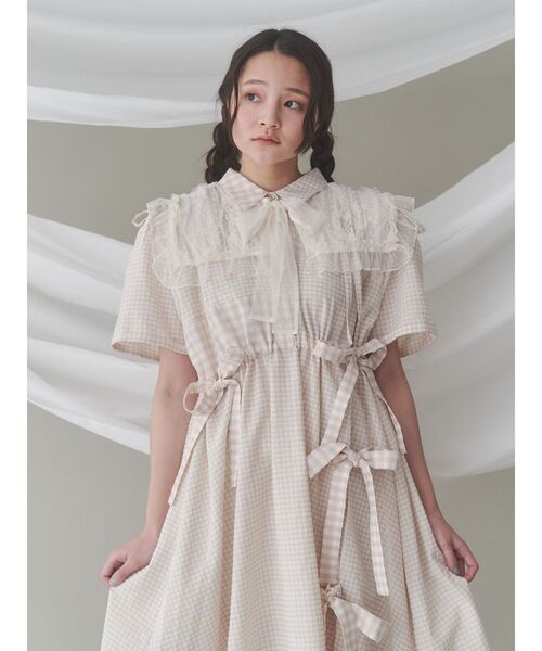 merry jenny（メリージェニー）の「チュールシアーフリルカラー（付け襟・レディース・オフホワイト/ブラック/アイボリー・FREE）」の11枚目の写真