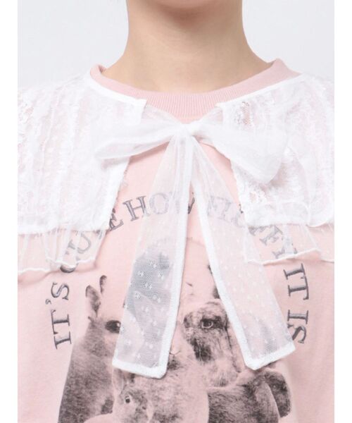 merry jenny（メリージェニー）の「チュールシアーフリルカラー（付け襟・レディース・オフホワイト/ブラック/アイボリー・FREE）」の20枚目の写真