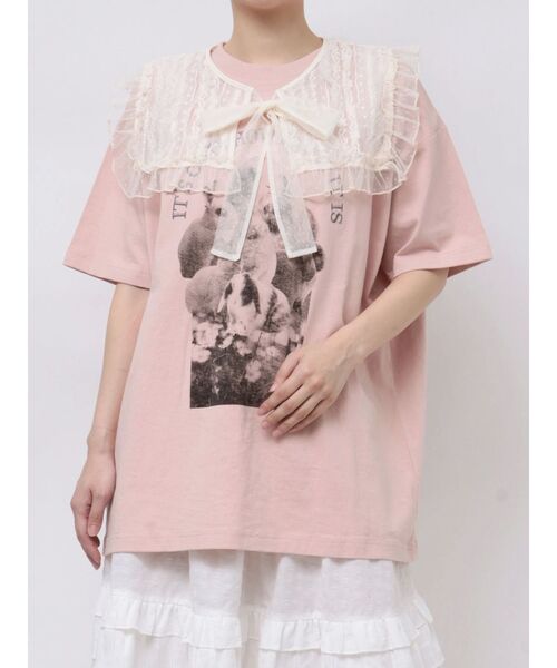 merry jenny（メリージェニー）の「チュールシアーフリルカラー（付け襟・レディース・オフホワイト/ブラック/アイボリー・FREE）」の15枚目の写真