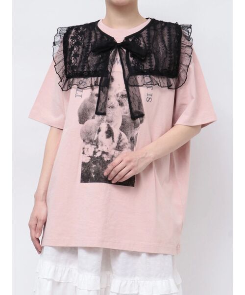 merry jenny（メリージェニー）の「チュールシアーフリルカラー（付け襟・レディース・オフホワイト/ブラック/アイボリー・FREE）」の14枚目の写真