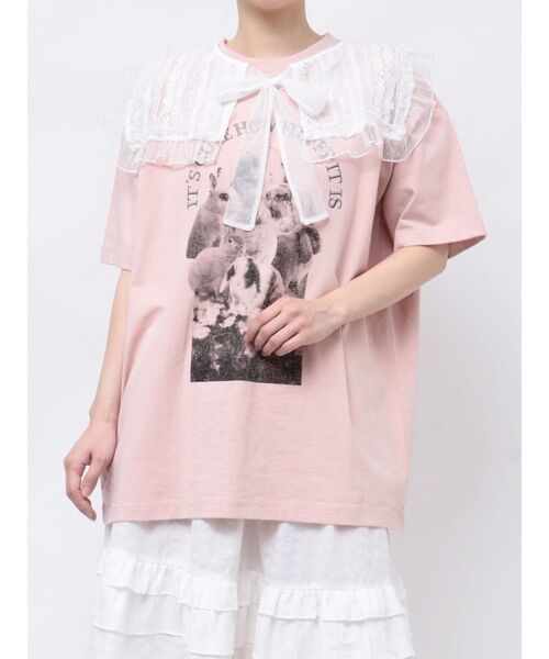 merry jenny（メリージェニー）の「チュールシアーフリルカラー（付け襟・レディース・オフホワイト/ブラック/アイボリー・FREE）」の13枚目の写真