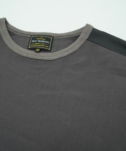 EGO TRIPPING(エゴトリッピング)の「mt9497- TURV ストレッチTシャツ(Tシャツ/カットソー・メンズ・ホワイト/ブラック/チャコール・46/48)」の22枚目の写真