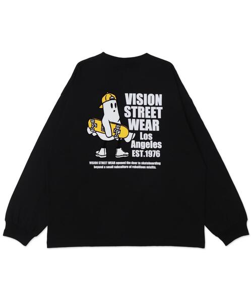 VISION STREET WEAR(ヴィジョンストリートウェア)の「∴WEGO/別注VISIONゴーストスケータープリントロンT(Tシャツ/カットソー・メンズ・アッシュグレー/ホワイト/ブラック・LARGE/MEDIUM)」の8枚目の写真