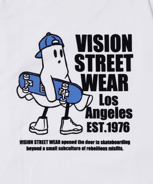 VISION STREET WEAR(ヴィジョンストリートウェア)の「∴WEGO/別注VISIONゴーストスケータープリントロンT(Tシャツ/カットソー・メンズ・アッシュグレー/ホワイト/ブラック・LARGE/MEDIUM)」の4枚目の写真